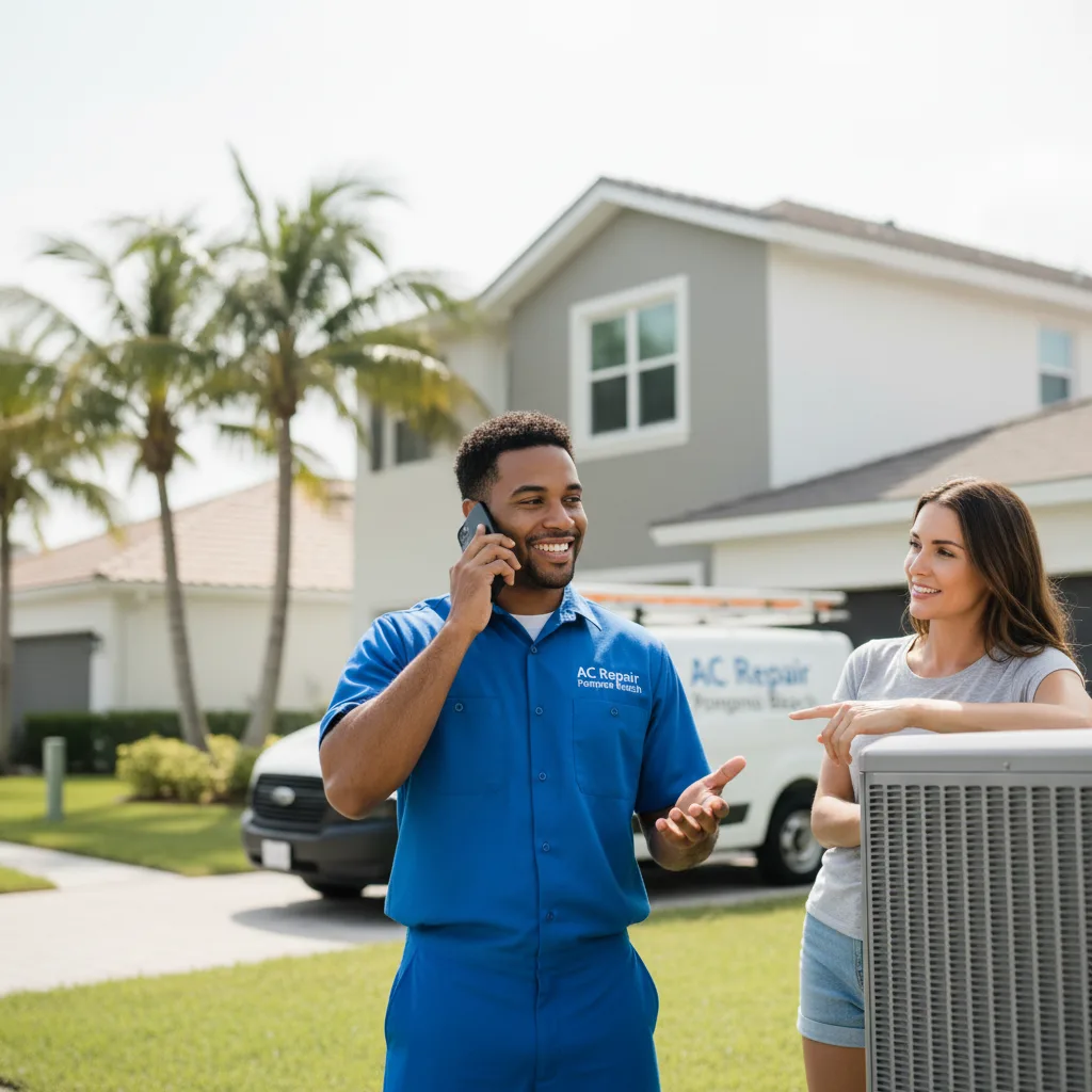 AC Repair Pompano Beach customer support in Leonia